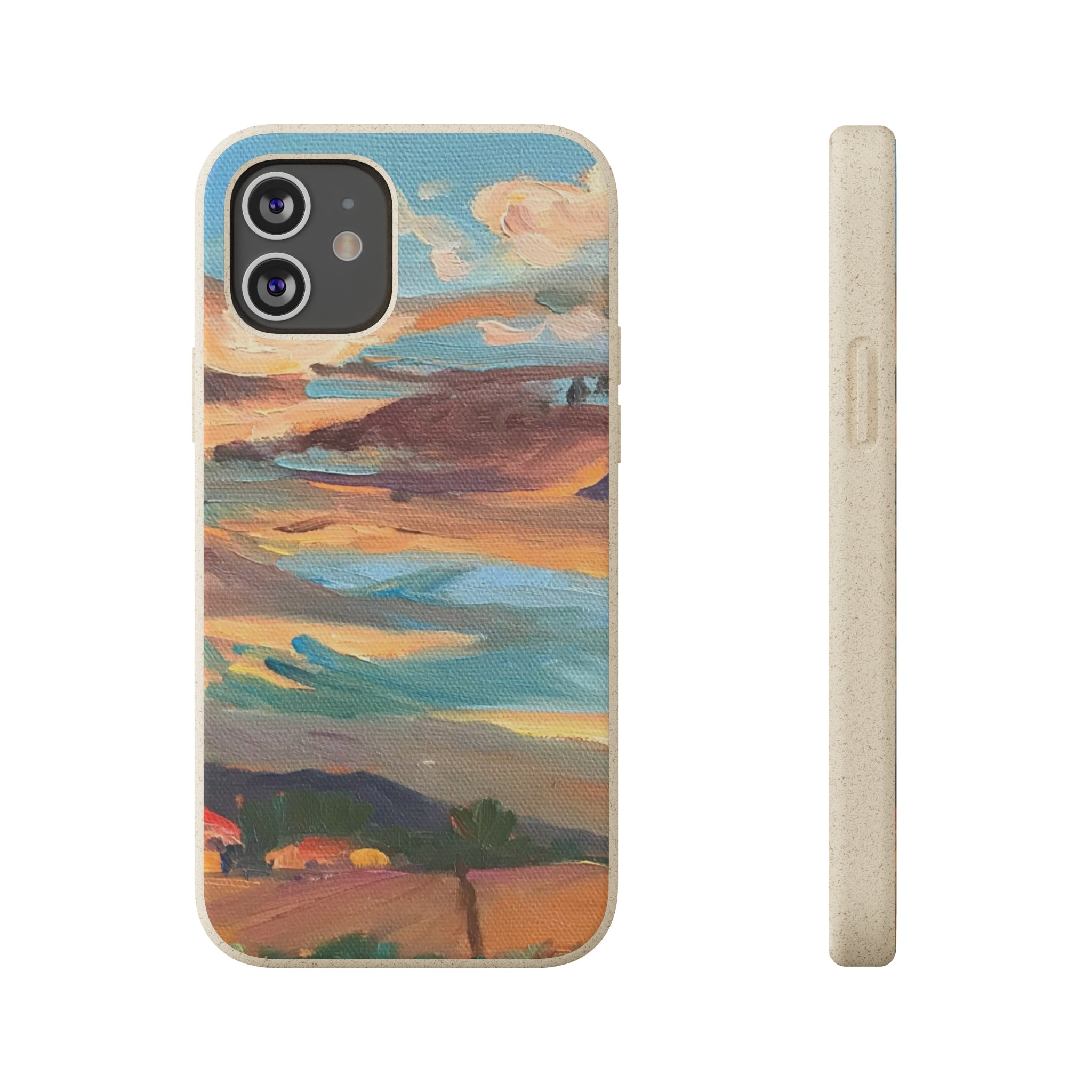 Biodegradable Phone Case with 'Fall Sky' Landscape Original Artwork by Barbara Cleary-17