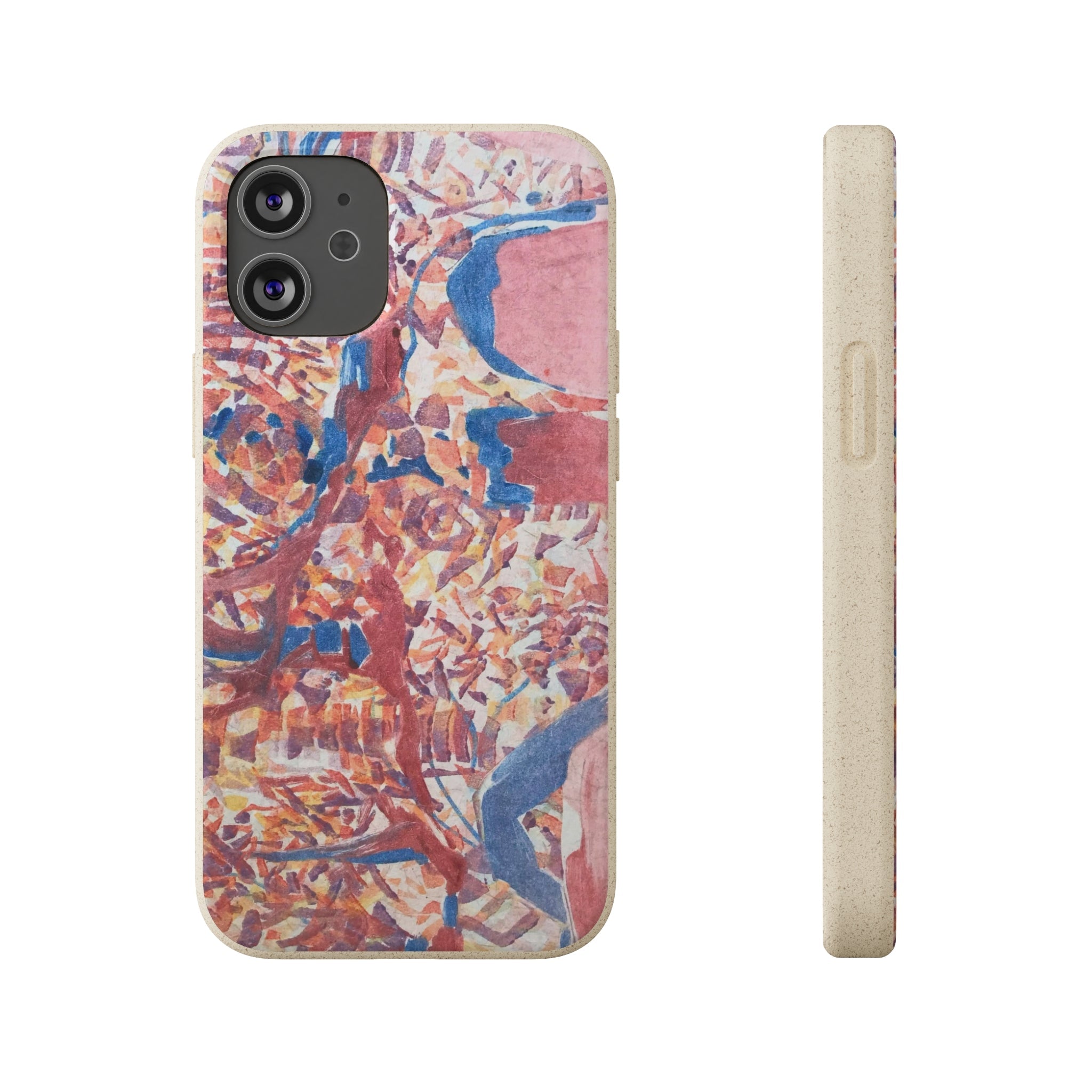 Biodegradable Phone Case with 'Abstract Fusion' Abstract Original Artwork by Barbara Cleary-18