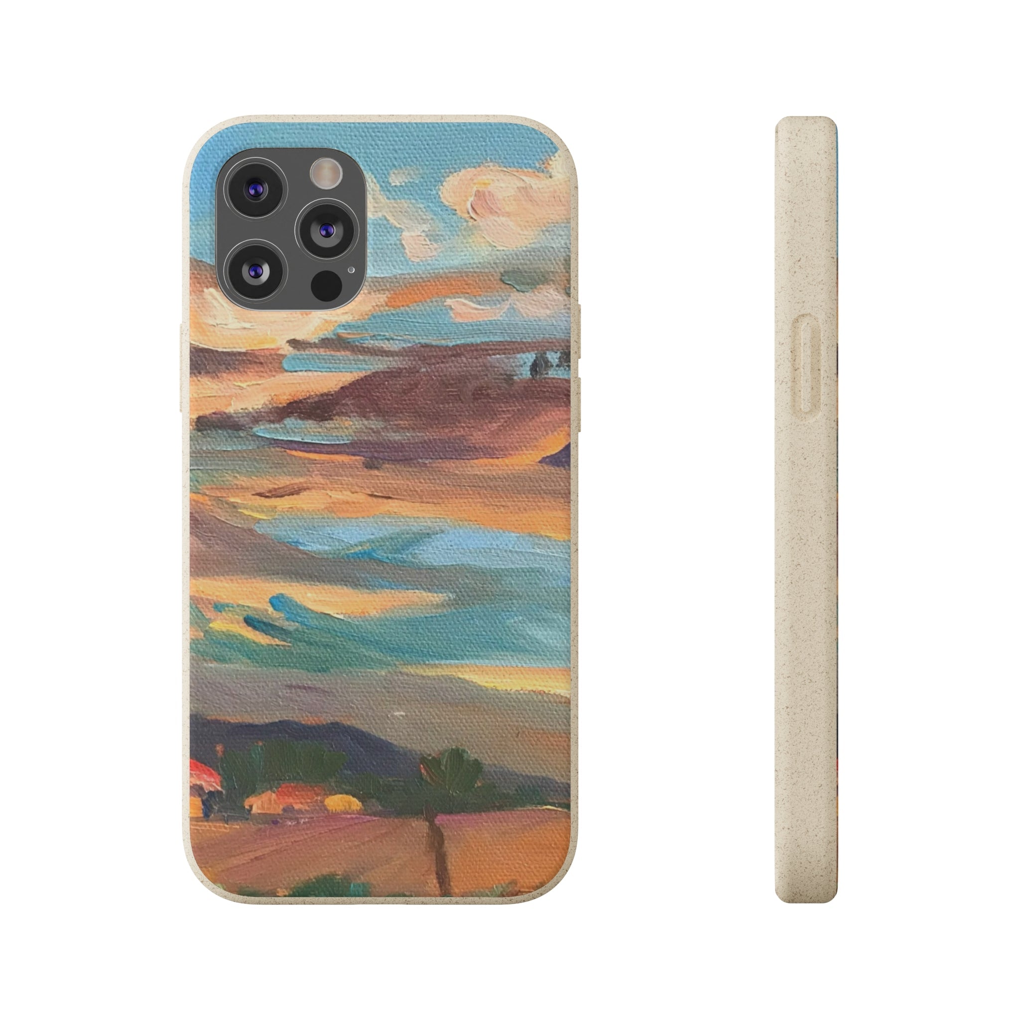 Biodegradable Phone Case with 'Fall Sky' Landscape Original Artwork by Barbara Cleary-29