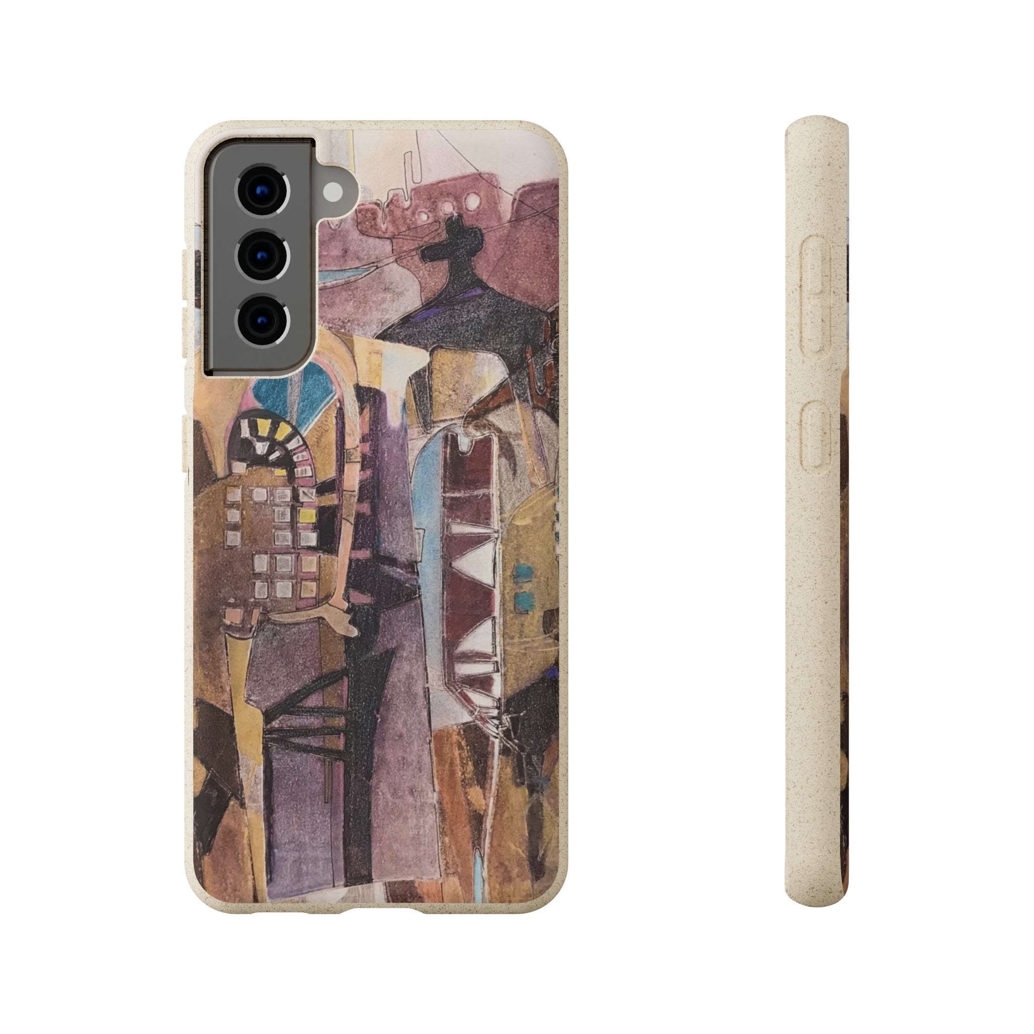 Biodegradable Phone Case with 'San Francisco De Asis' Abstract Original Artwork by Barbara Cleary-36