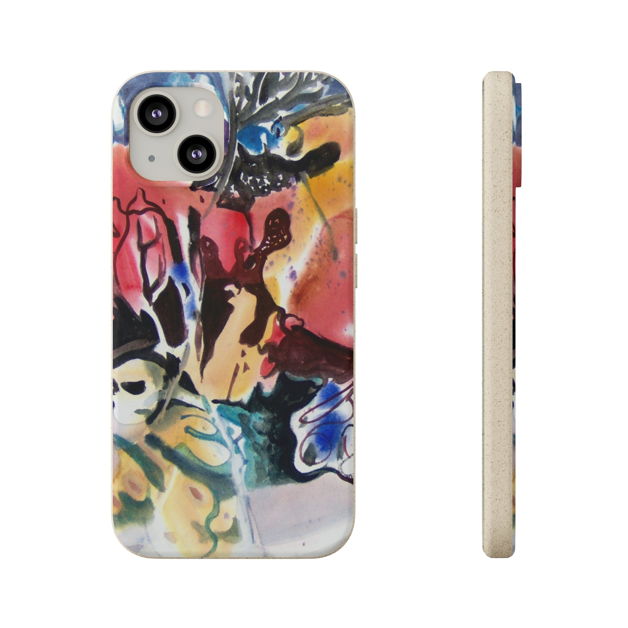 Biodegradable Phone Case with 'Floral Fantasy' Abstract Original Artwork by Barbara Cleary-23