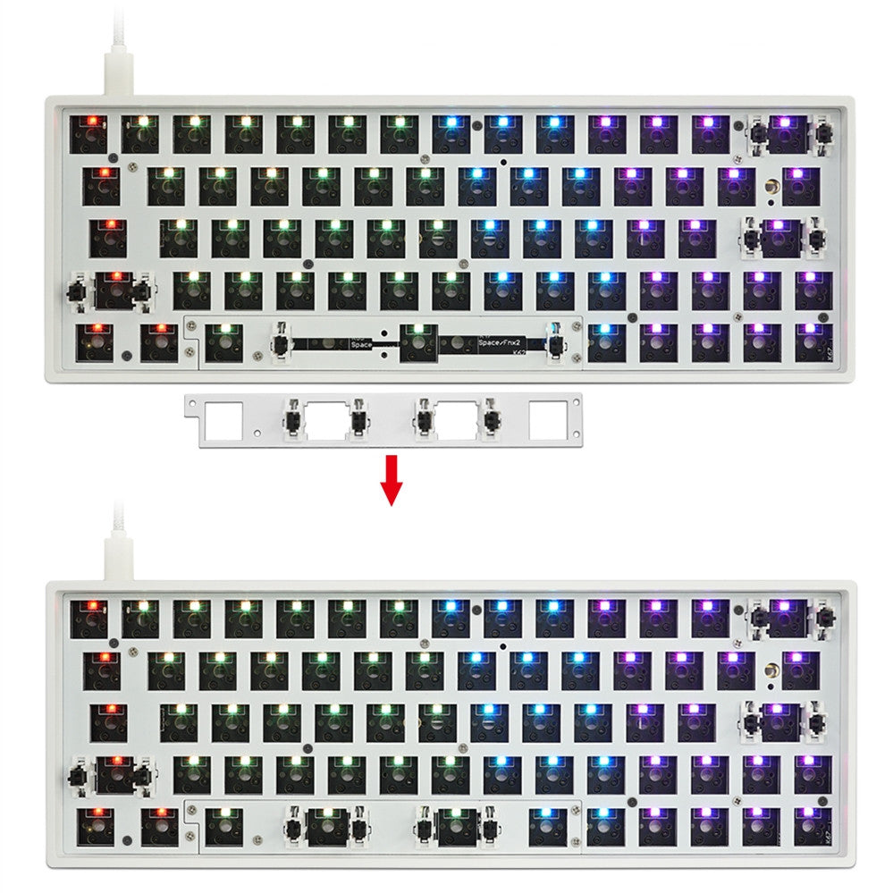 GK64X Mechanical Keyboard Kit - Hot Swappable Bluetooth RGB