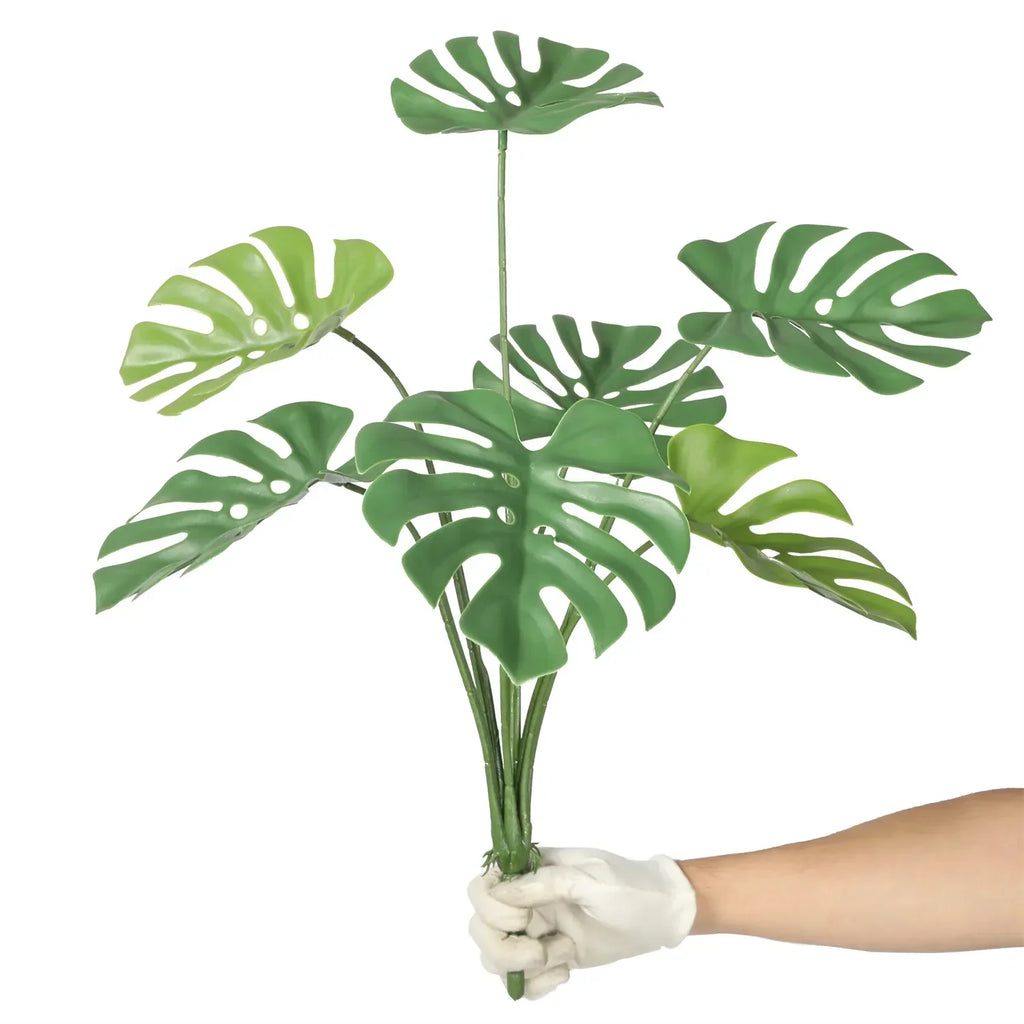Monstera Split Leaf Philodendron Artificial Plant Stem 24in – UV Resistant-2