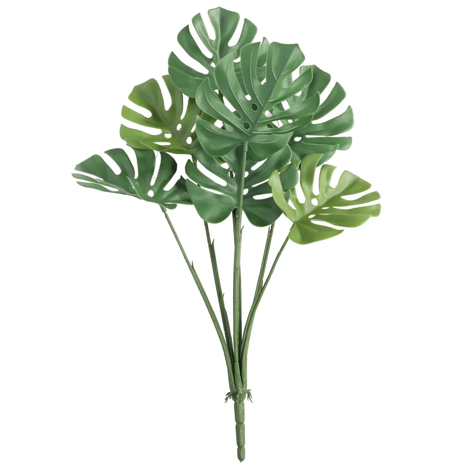 Monstera Split Leaf Philodendron Artificial Plant Stem 24in – UV Resistant-0