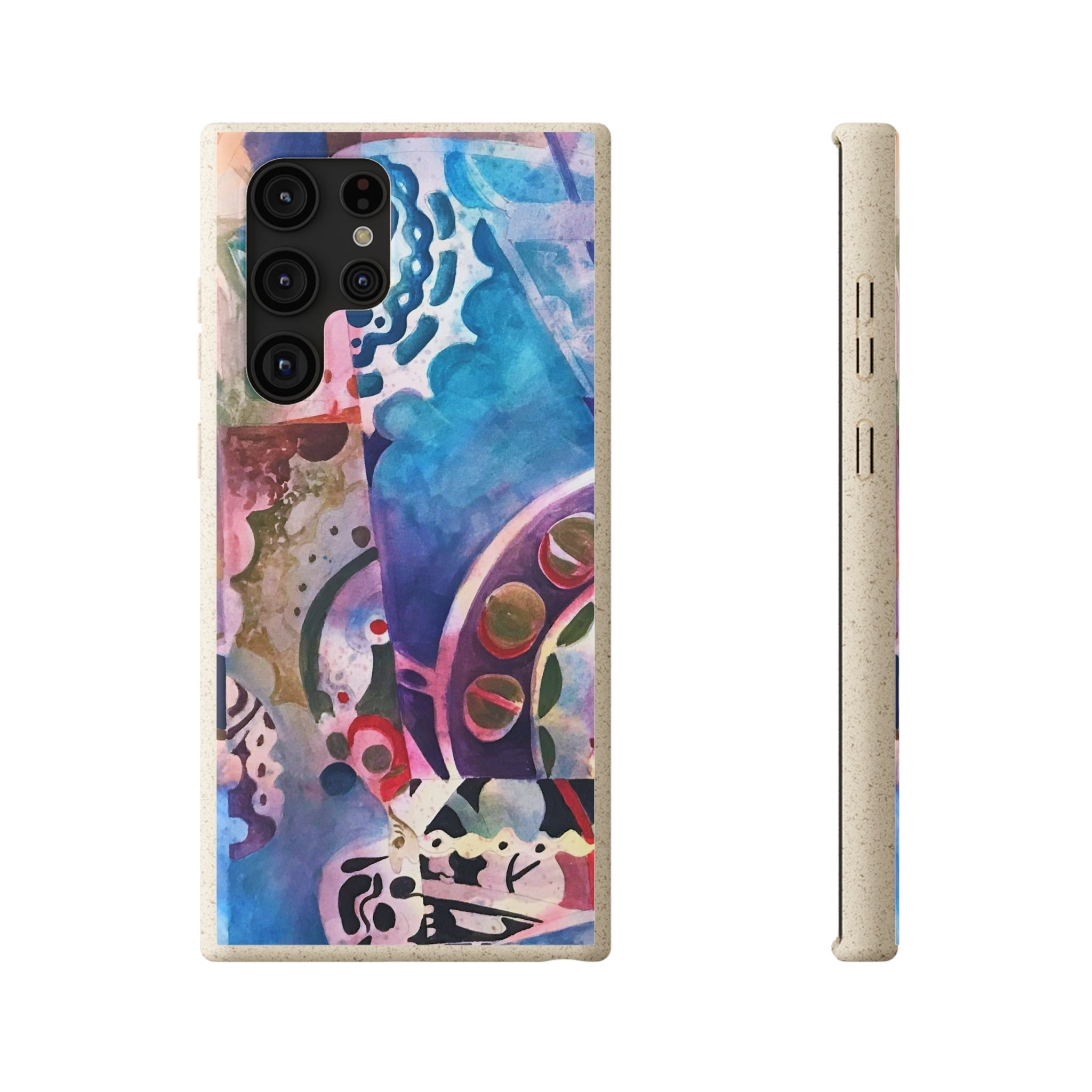 Biodegradable Phone Case with 'Kaleidoscope' Abstract Original Artwork by Barbara Cleary-35