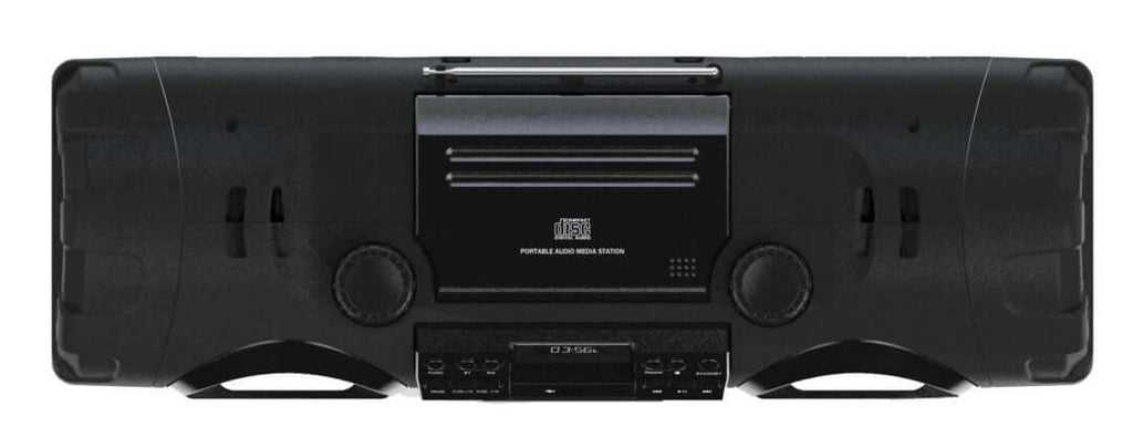 Naxa MP3/CD Bass Reflex Boombox and PA System with Bluetooth-1