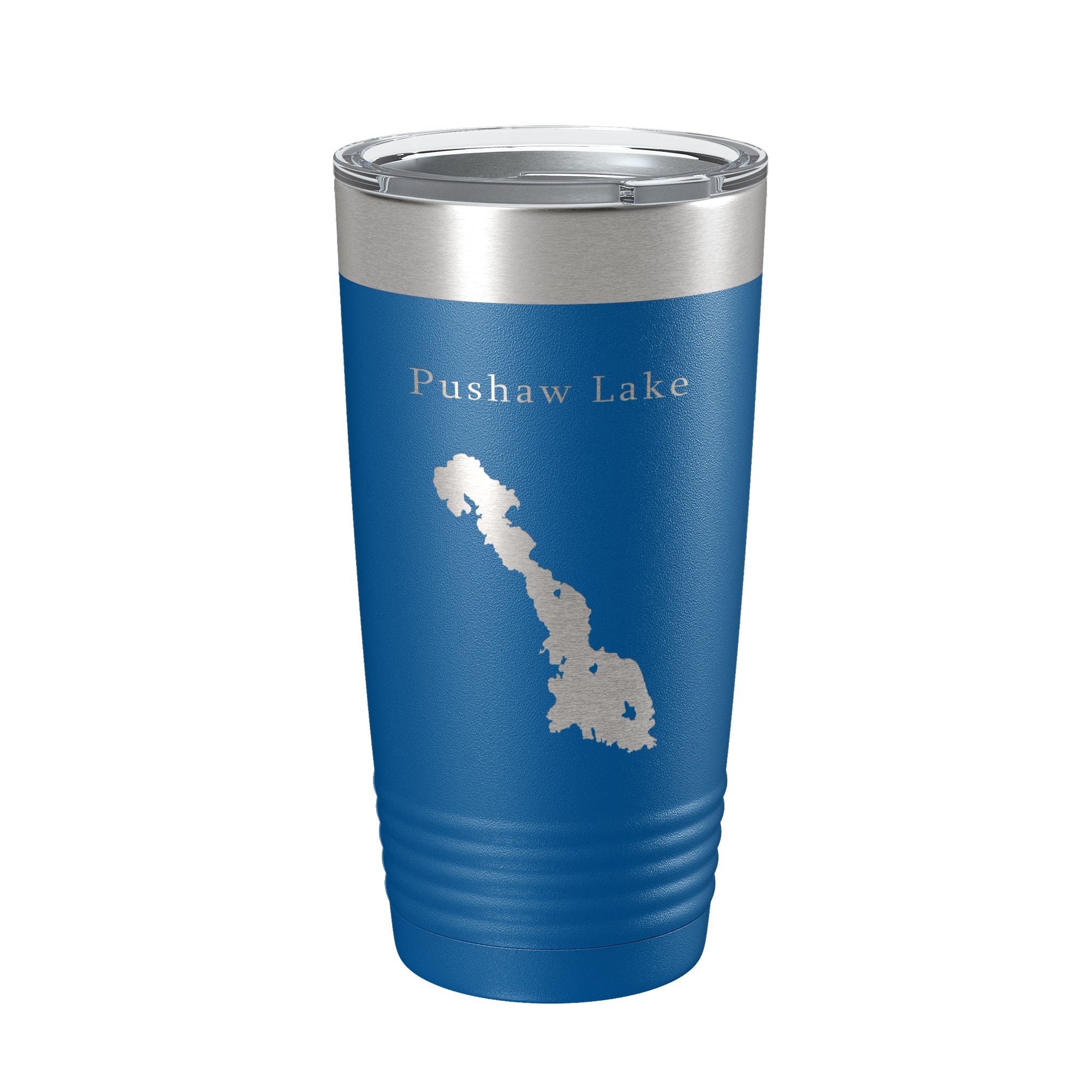 Pushaw Lake Map Tumbler Travel Mug Insulated Laser Engraved Coffee Cup Maine 20 oz-6