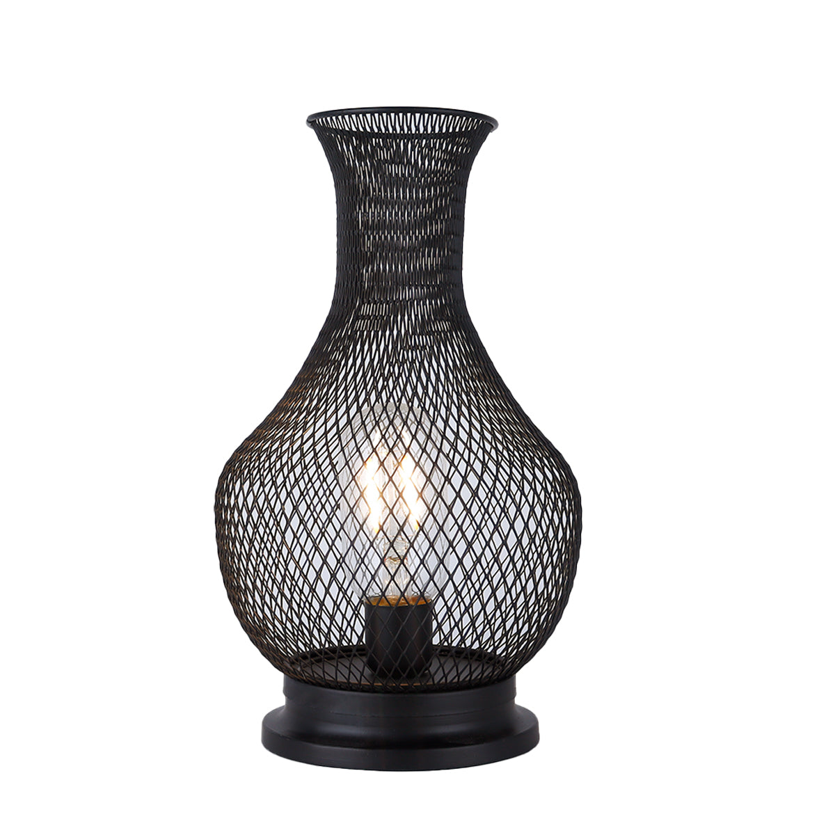 11'' Tall Battery Operated Lamp Cordless Decorative Lamp with LED Edison Bulb-1
