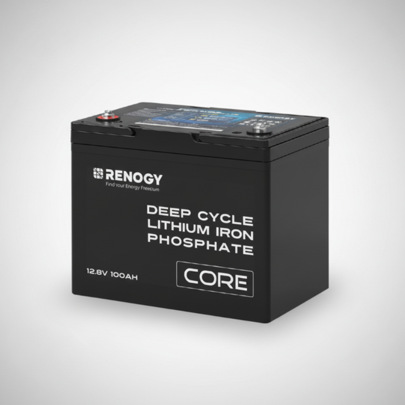 Mini Series 12V 100Ah LiFePO4 Battery, Rechargeable Deep Cycle Lithium Battery-2