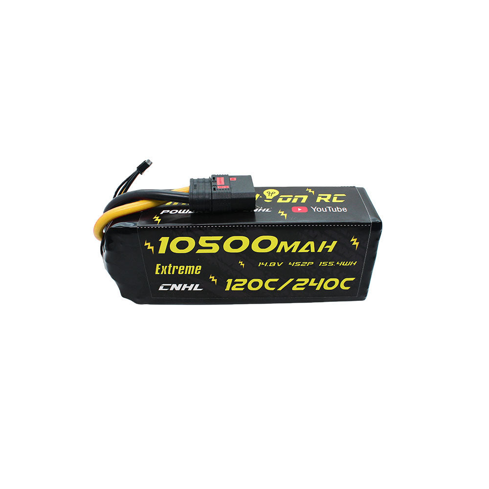 CNHL Innovation RC Extreme Series 10500mAh 14.8V 4S Lipo Battery 120C with QS8 Plug-0
