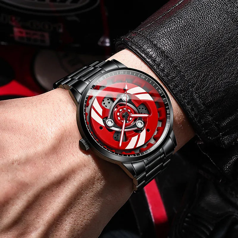 Waterproof Engine Clutch Rotary Watch