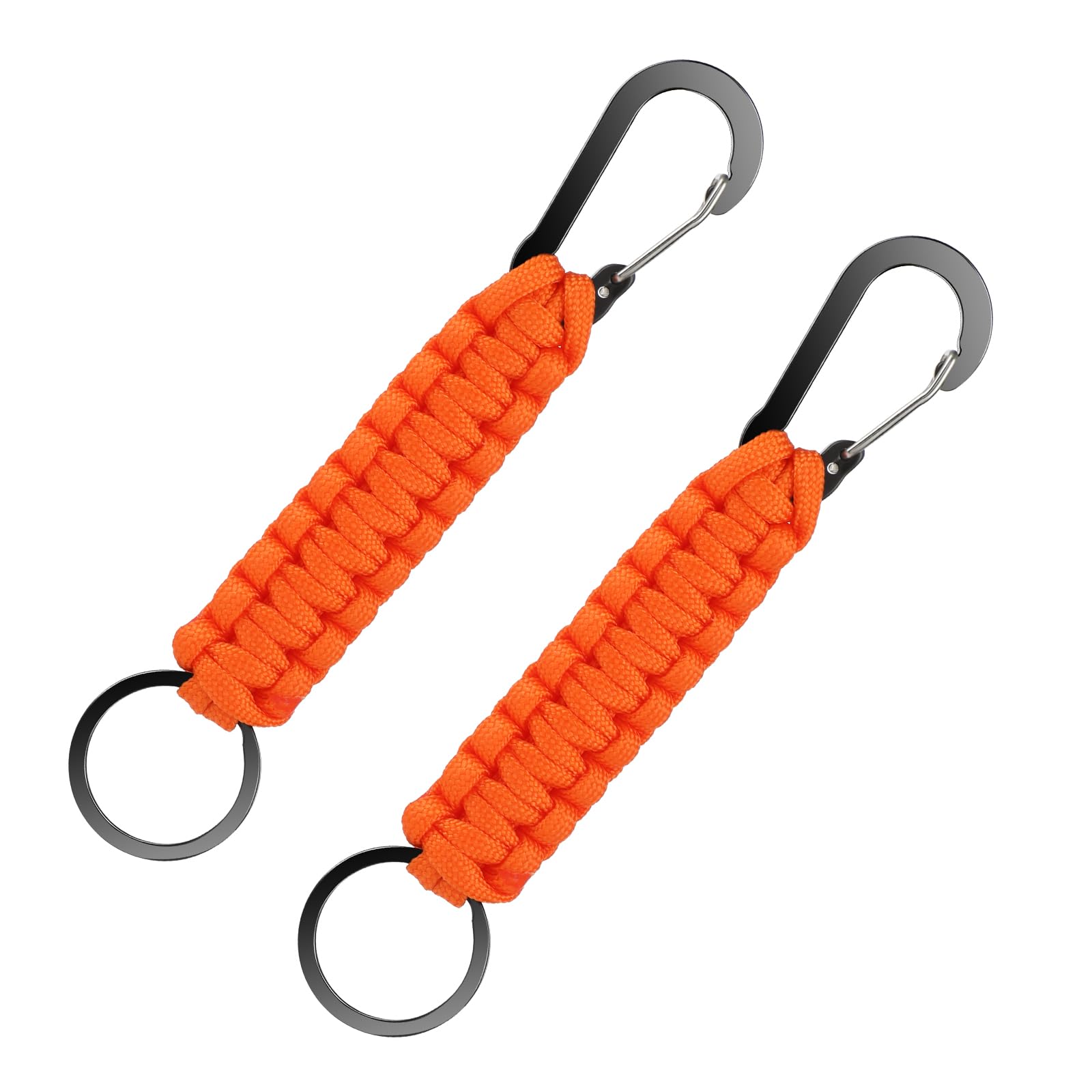Mabor Keychain with Key Ring Paracord Key Chain Hanger Heavy Duty Clips Key Chain Strap Accessories for Backpack Outdoor Men Women