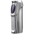 JOBON USB Electronic Torch Lighter Rechargeable Electric Touch Screen Sensing Triple Jet Blue Flames Lighter - No Gas Included (White Nickel)