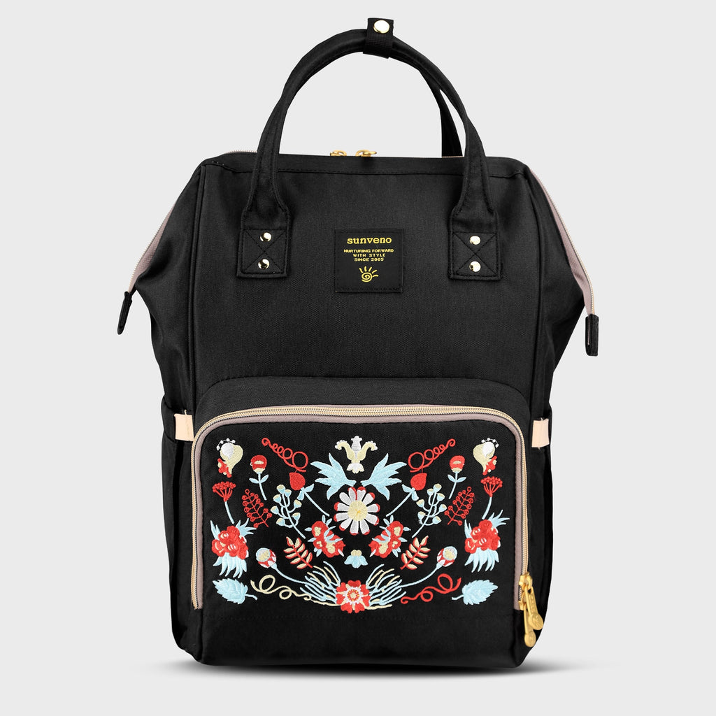 Classic Embroidered Diaper Backpack-2