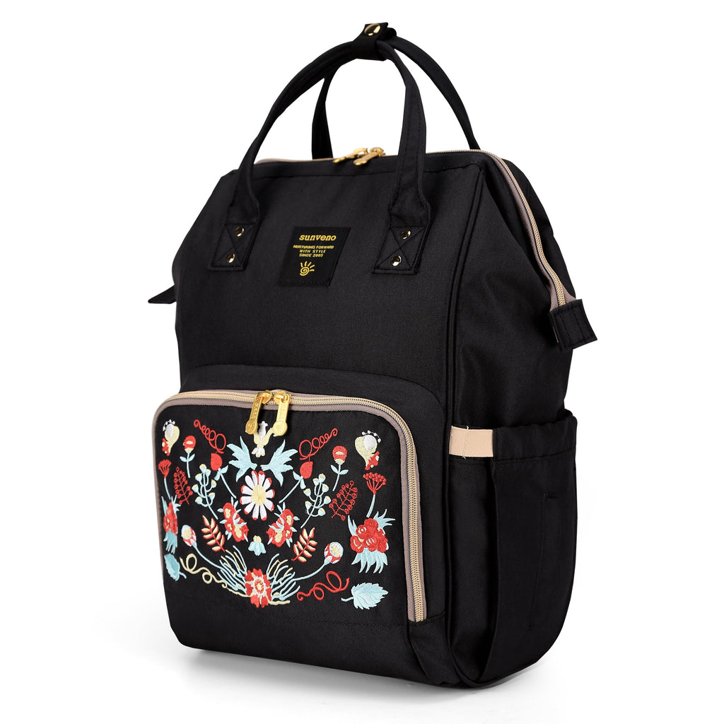 Classic Embroidered Diaper Backpack-0