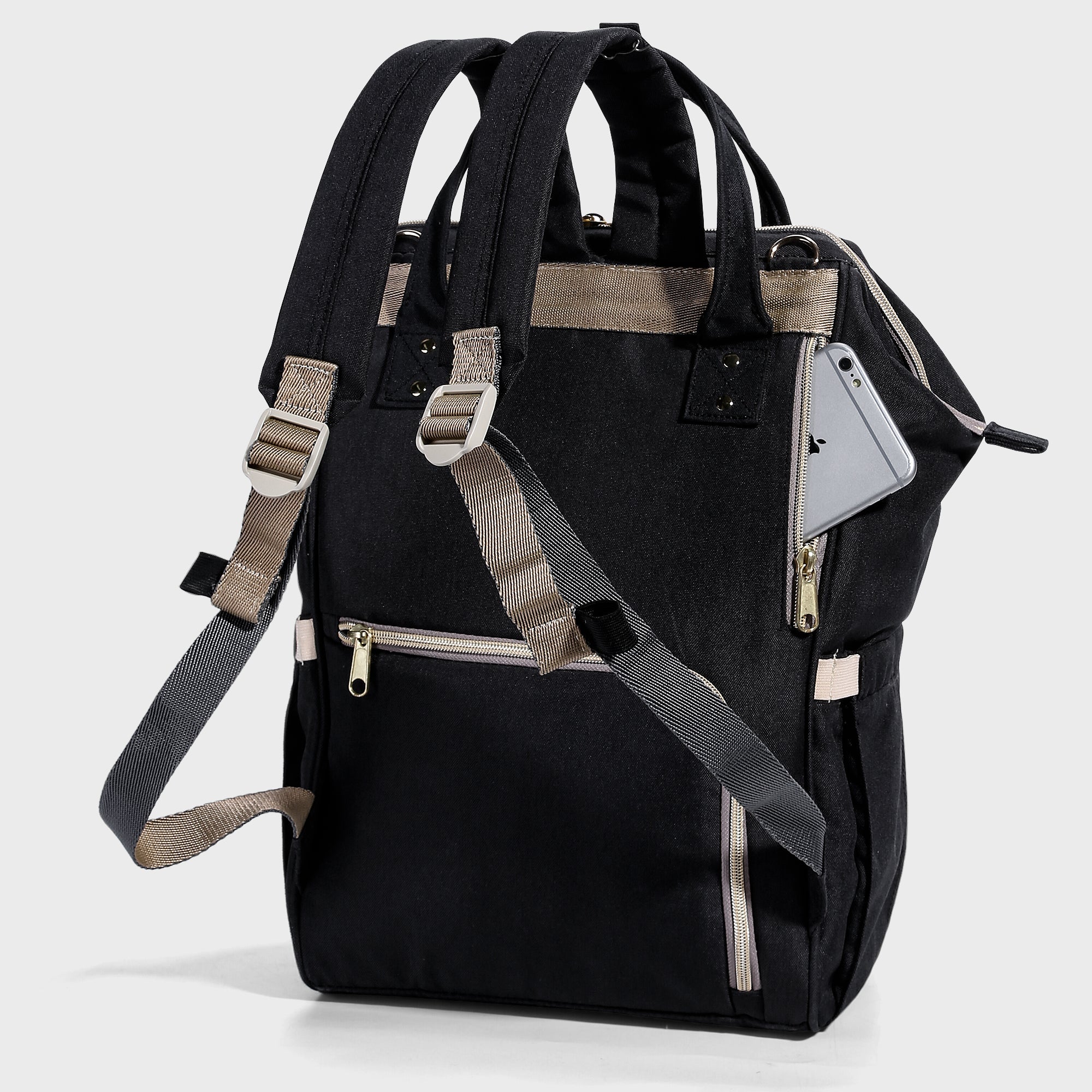 Classic Embroidered Diaper Backpack-4