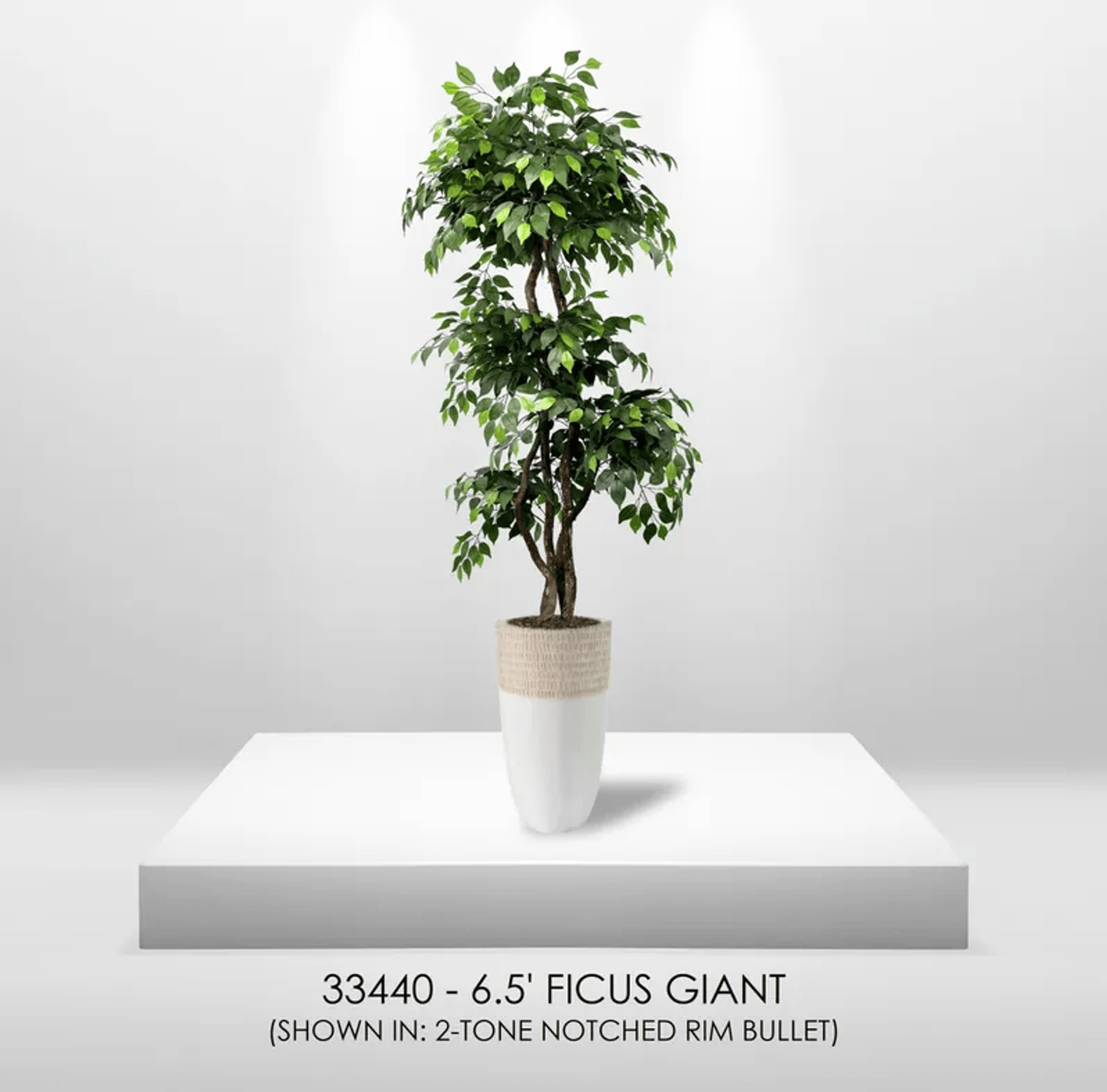 6.5' Luxury Realistic Artificial Ficus Tree-4