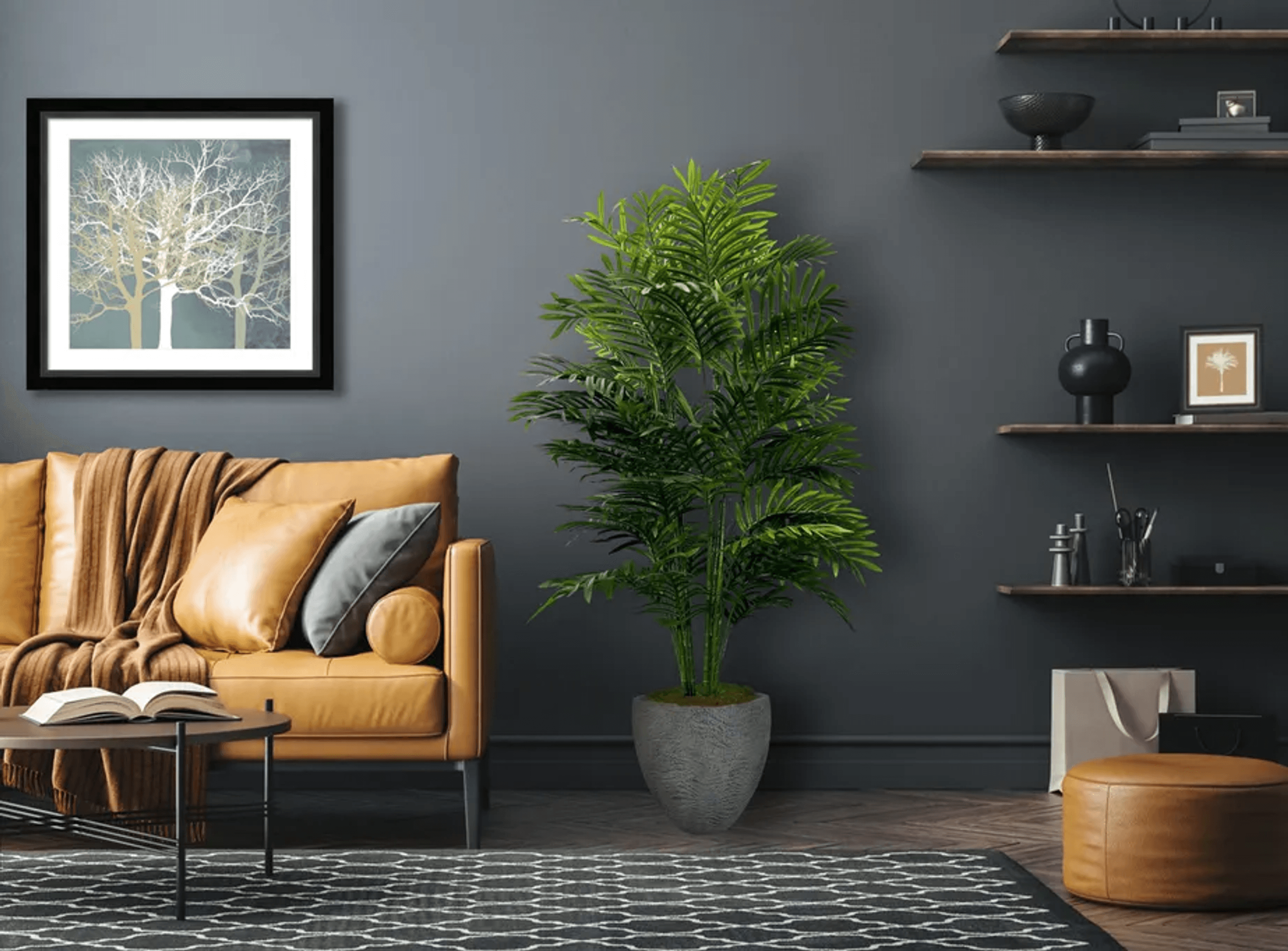 5' Realistic Artificial Double Phoenix Palm-2