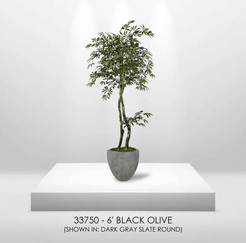 Lifelike 6' Artificial Mediterranean Olive Tree-3