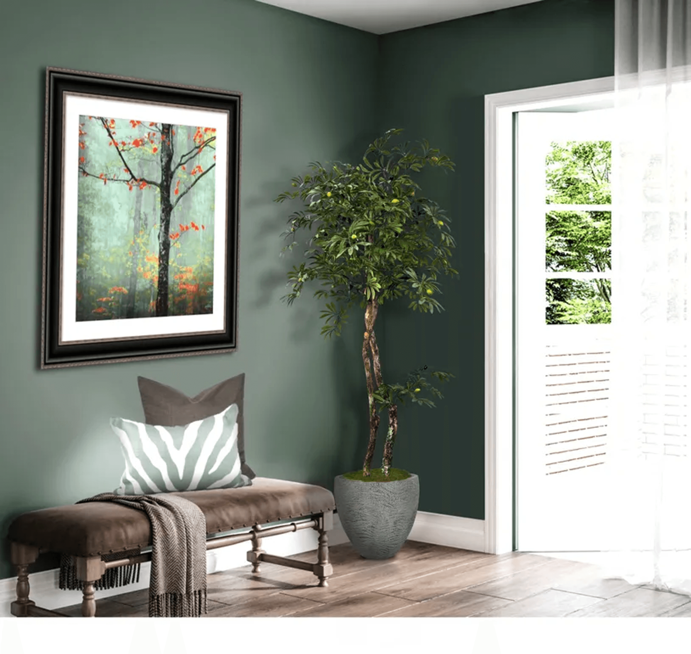 Lifelike 6' Artificial Mediterranean Olive Tree-4