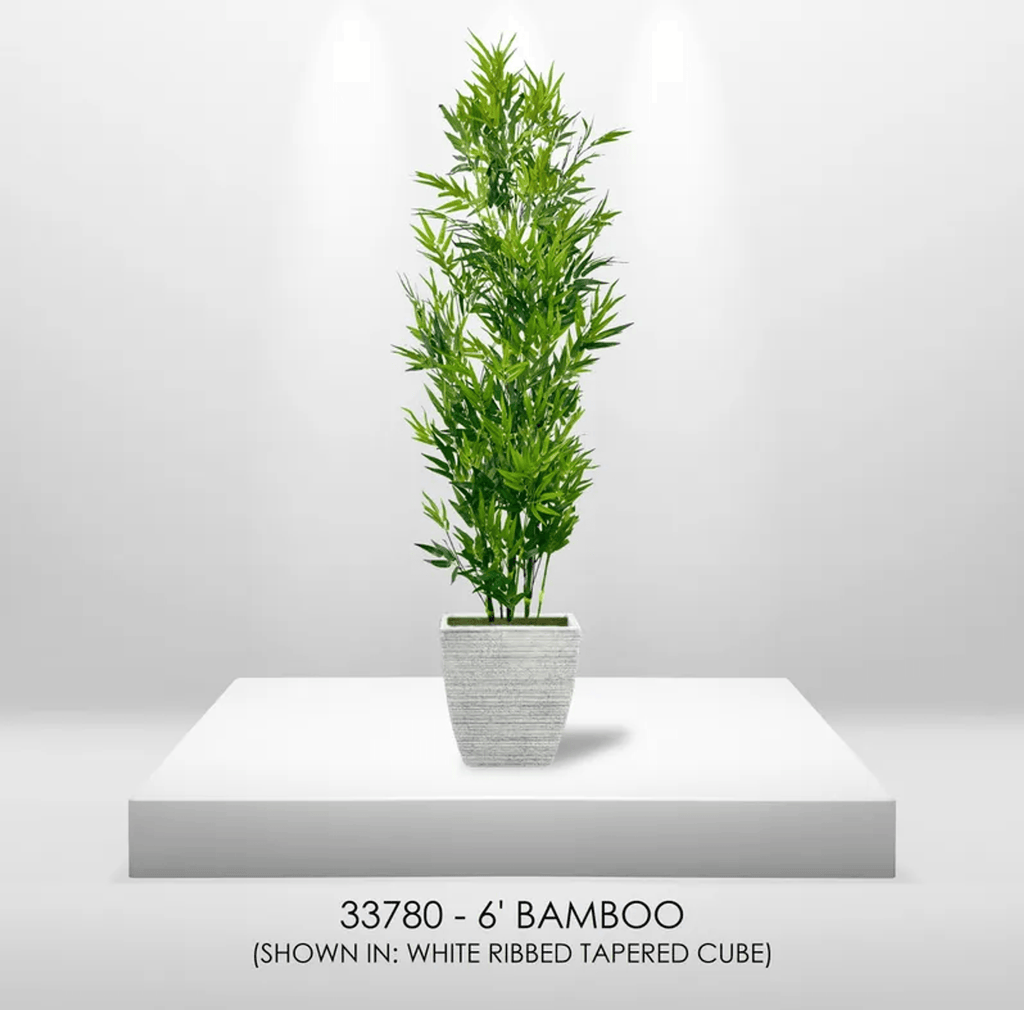 Cypress & Alabaster 6' Lifelike Artificial Bamboo Plant-2