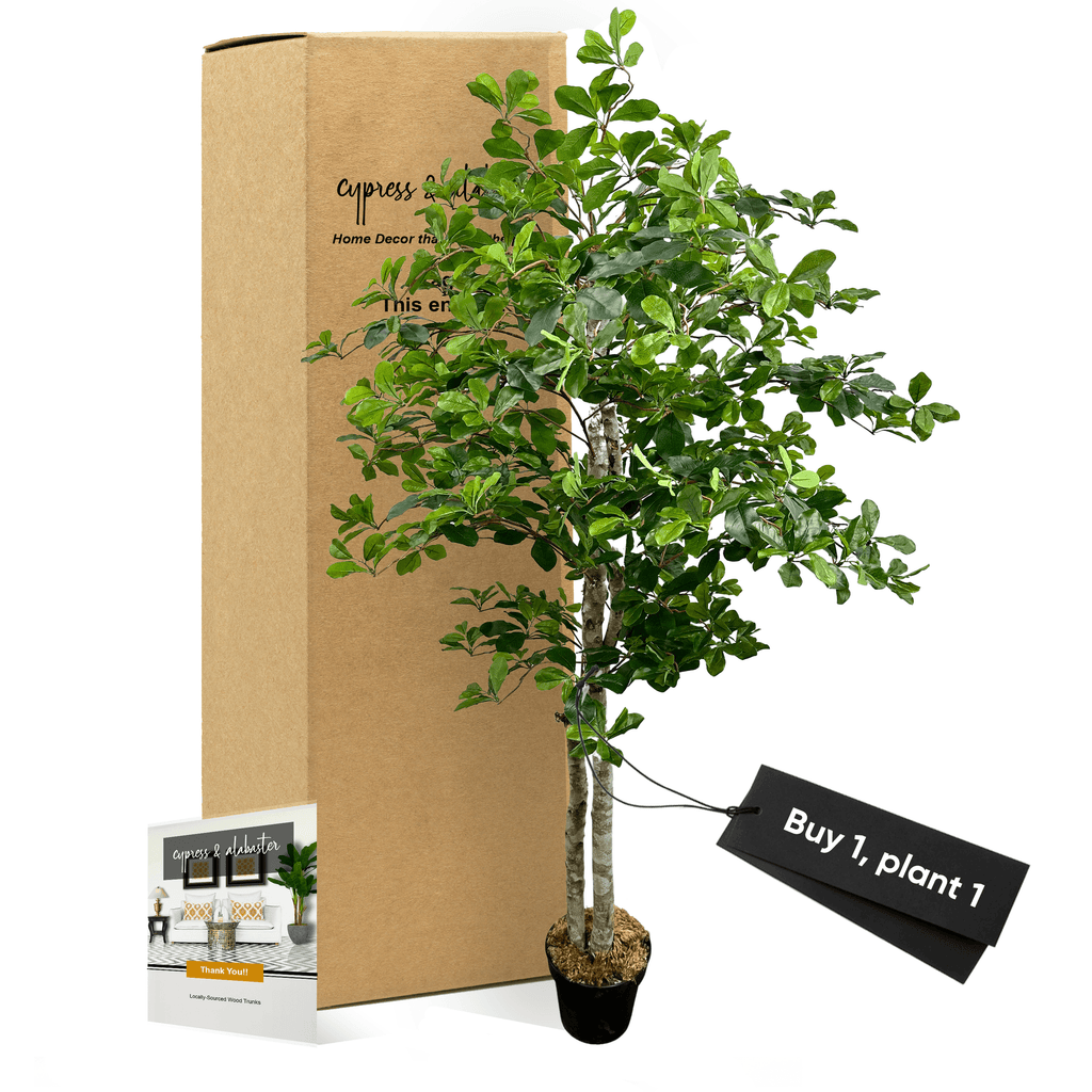 Handcrafted 5' Italian Black Olive Leaf Artificial Tree-0