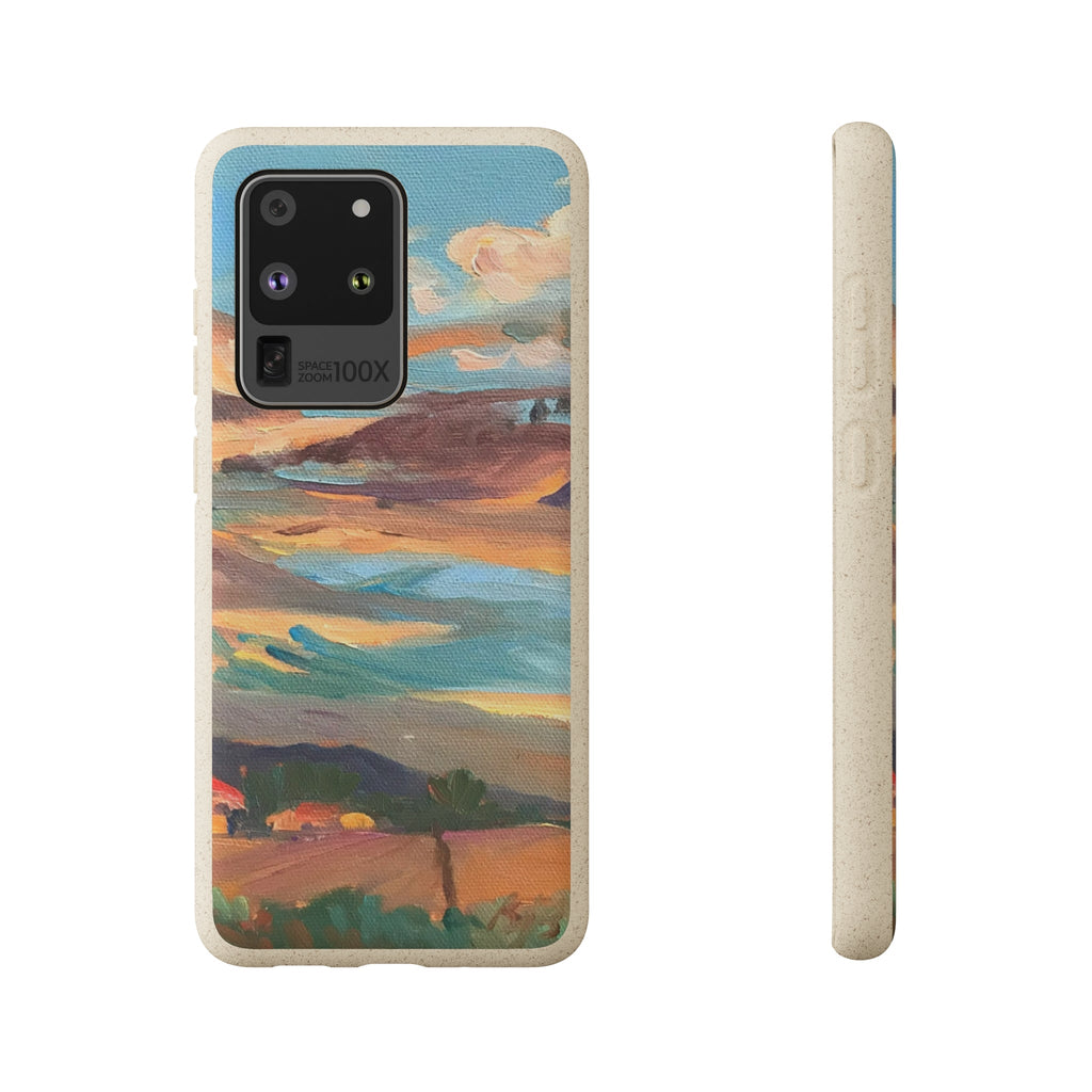 Biodegradable Phone Case with 'Fall Sky' Landscape Original Artwork by Barbara Cleary-47