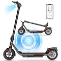 SISIGAD Electric Scooter Adults Peak 500W Motor 8.5" Solid Tires 19Mph Speed Long Miles Range Scooter Electric for Adults Foldable E-Scooter for Commuting with Double Braking System APP Control