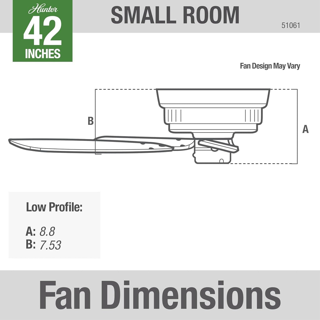 42 Inch Flush Mount Indoor Ceiling Fan Bronze NoLight-3