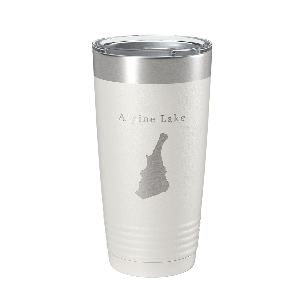 Alpine Lake Hull's Map Tumbler Travel Mug Insulated Laser Engraved Coffee Cup West Virginia 20 oz-1