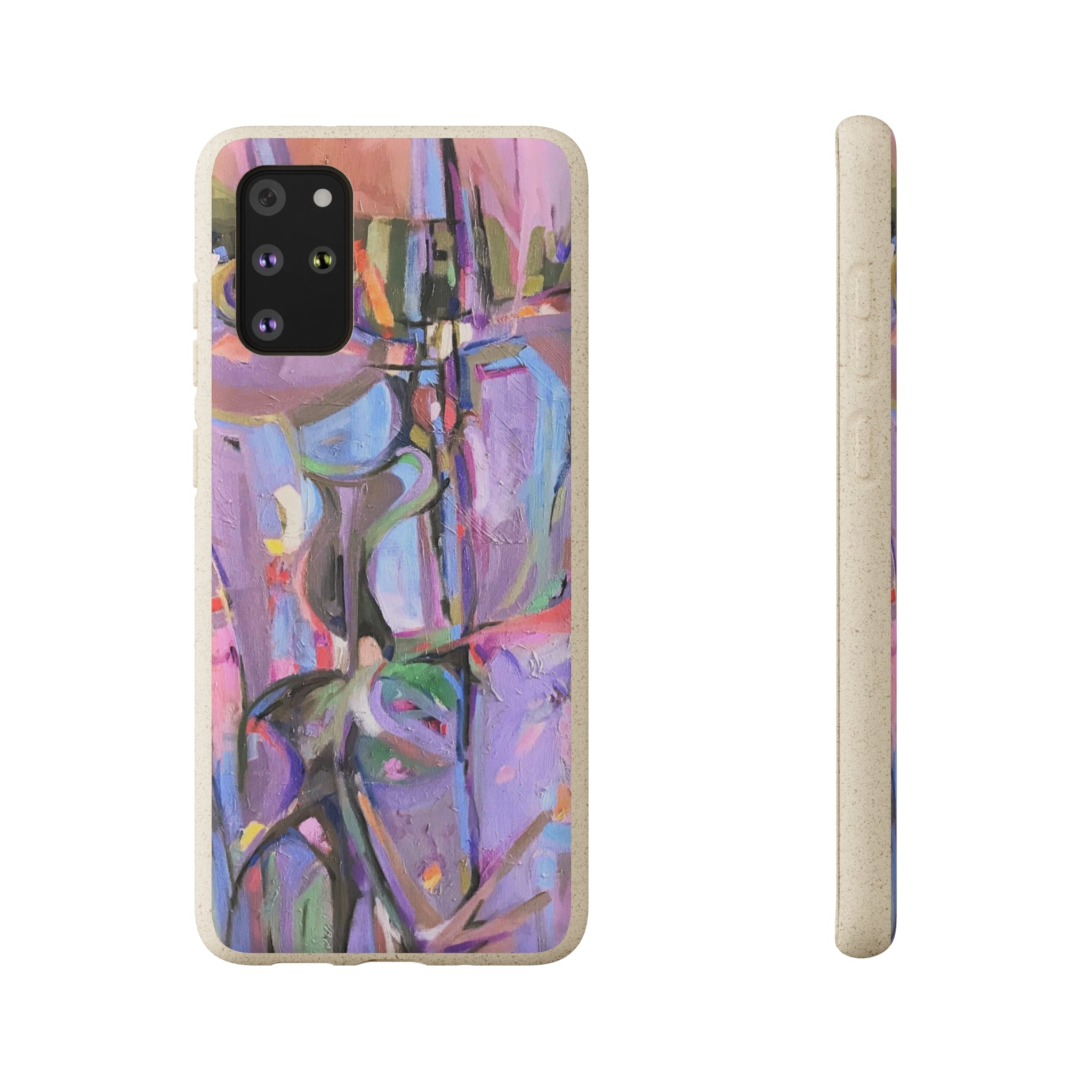 Biodegradable Phone Case with 'Passages' Abstract Original Artwork by Barbara Cleary-4