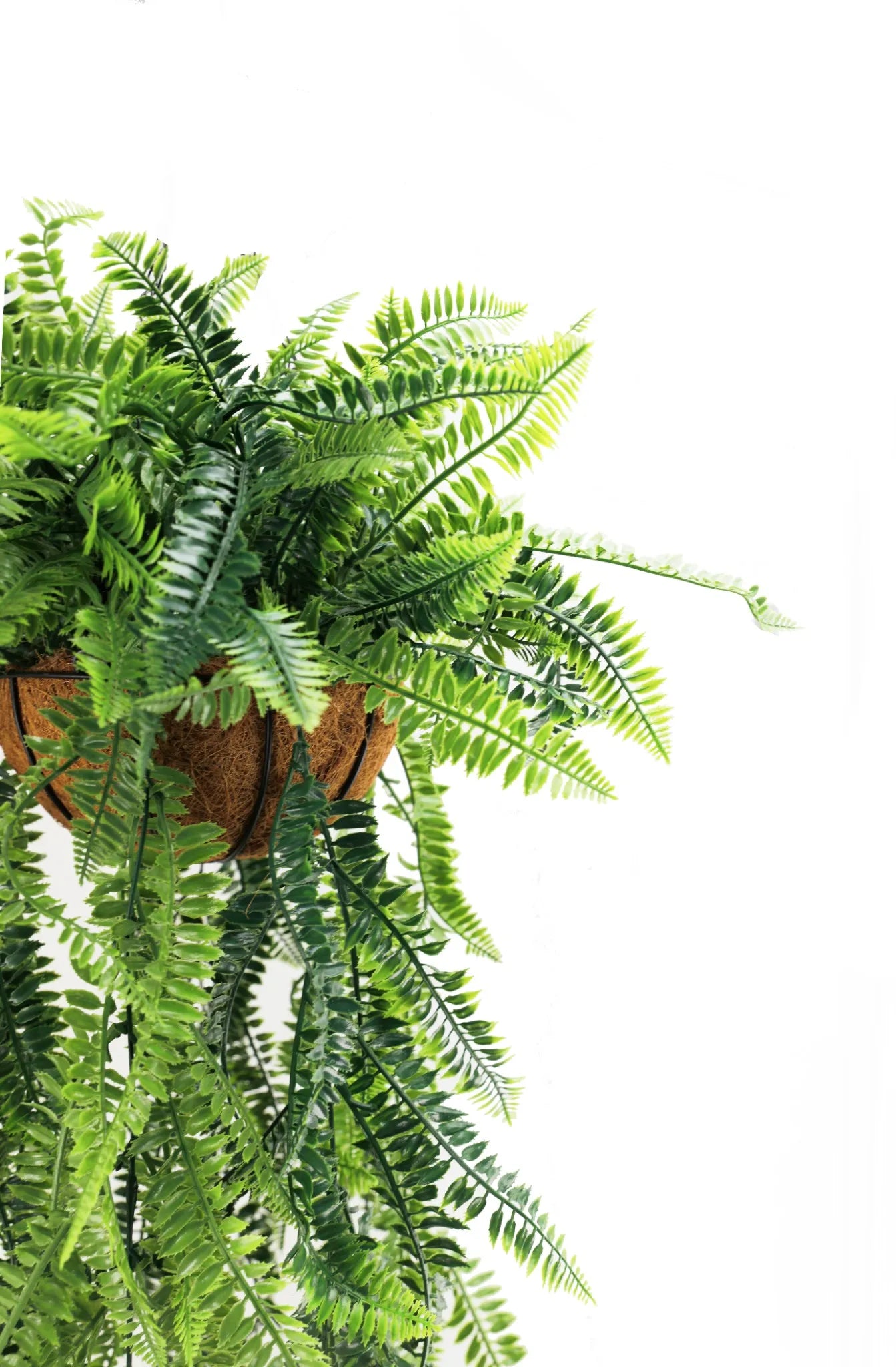 Fern Artificial Hanging Basket 13.8×49.2in – UV Resistant-2