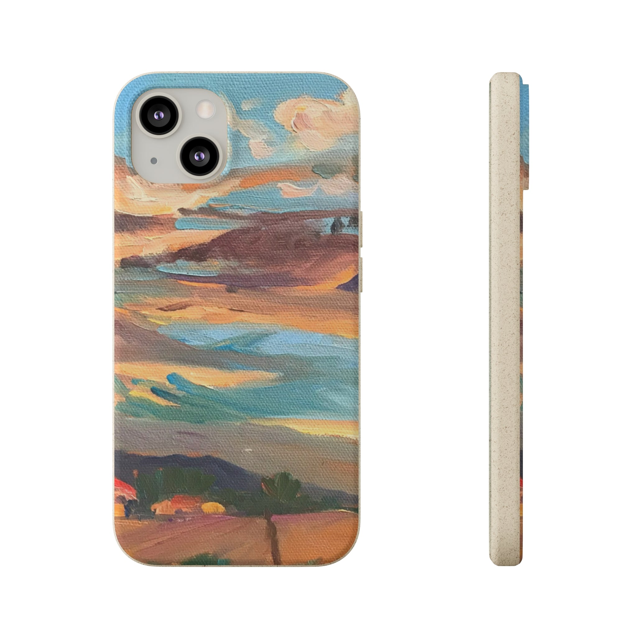 Biodegradable Phone Case with 'Fall Sky' Landscape Original Artwork by Barbara Cleary-13