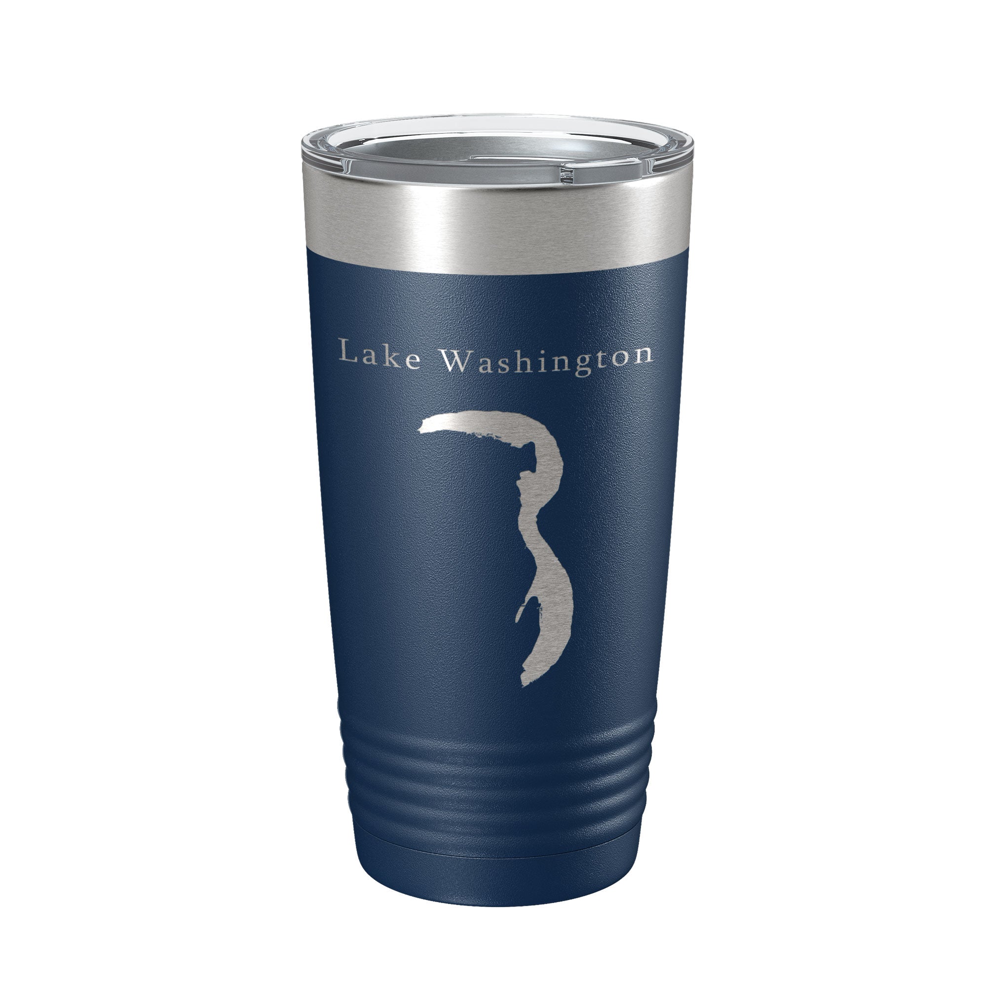 Lake Washington Map Tumbler Travel Mug Insulated Laser Engraved Coffee Cup Mississippi 20 oz-8