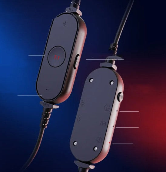 Fifine RGB Gaming Headset with Mic – 7.1 Surround Sound