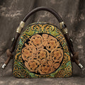 Large Cowhide Leather Handbag - European Style Messenger