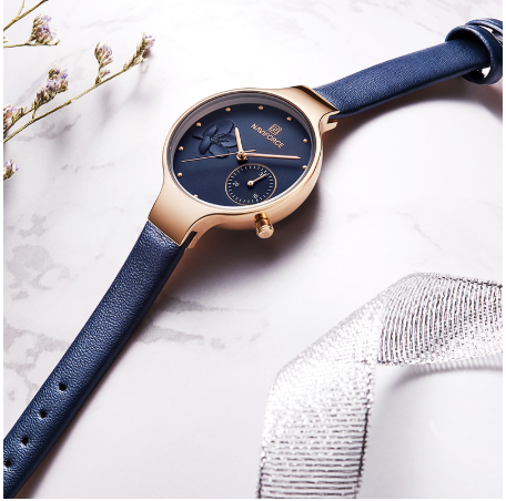Multifunctional Quartz Leather Strap Watch