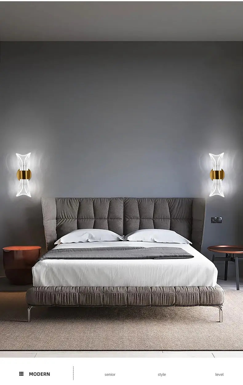 Minimalist Acrylic Wall Lamp for Bedroom and Living Room