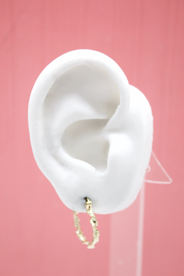 18K Gold Filled Tiny Twisted Leverback Hoop Earrings For Ear Hoops and Jewelry Making Findings-1