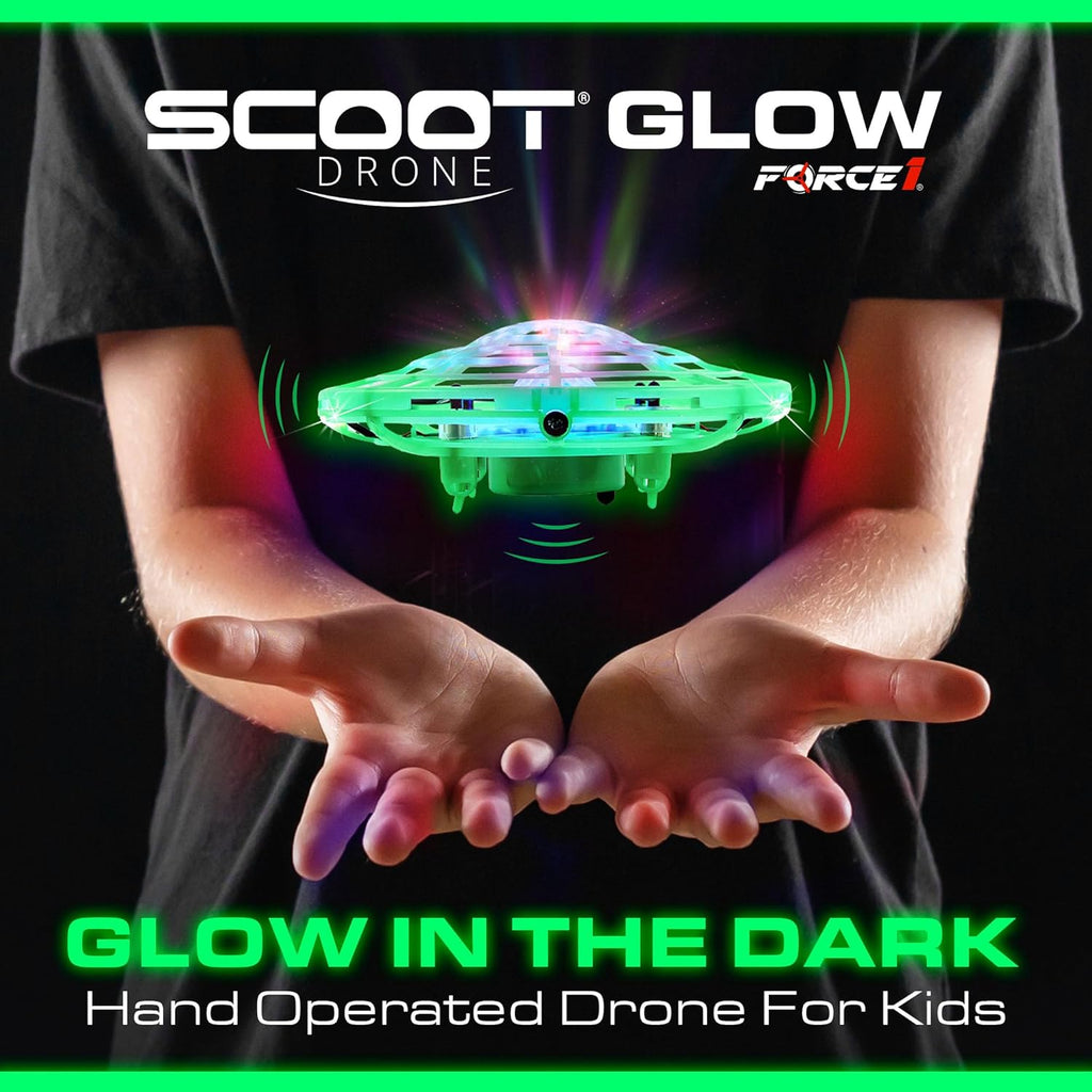 Force1 Scoot Glow Hand Operated Drone for Kids or Adults-1