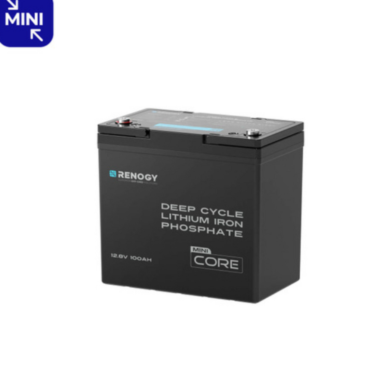 Mini Series 12V 100Ah LiFePO4 Battery, Rechargeable Deep Cycle Lithium Battery-0