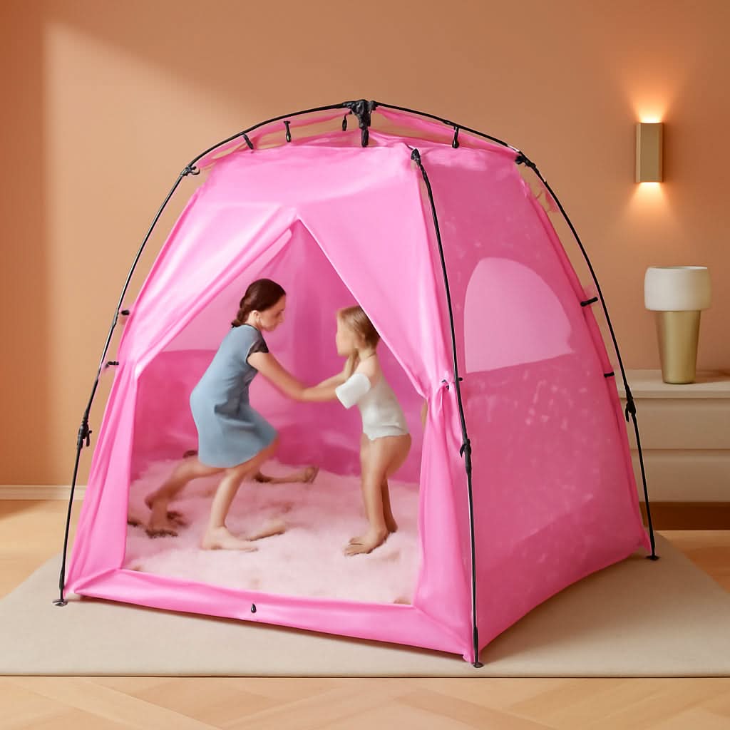 Kids Pop Up Play Tent 78x66 Inch Princess Castle Playhouse-0