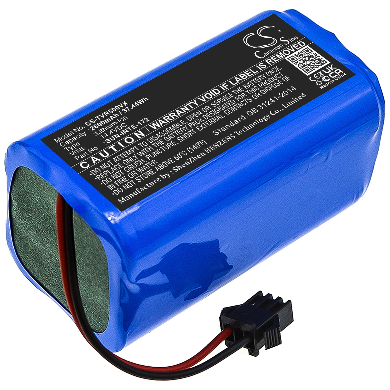 JIAJIESHI Battery 2600mAh / 37.44WhReplacement Battery Fit for iMartine C800 CMICR18650F8M7-4S1P