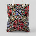 Authentic Kilim Fabric Purse with Rope Handles, Turkish Carpet, Beach Bag, Tote, Reusable Shopping Bag -- Geometric-0