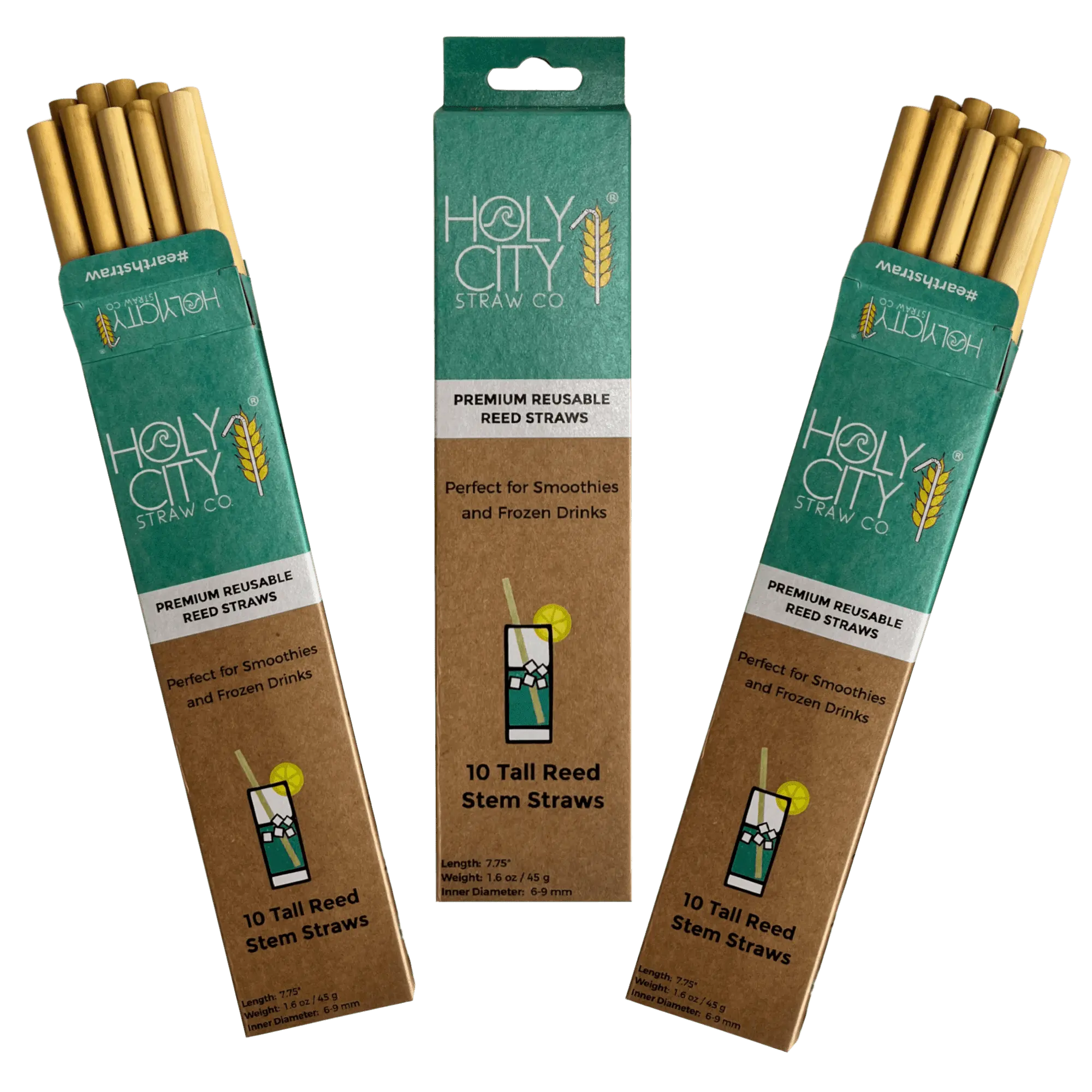 7.9" Jumbo Reed Straw Bundle - 3 Pack-3