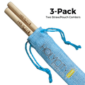 Two Straw/Pouch Combo - Holy City Straw Co. - 3 Pack-0