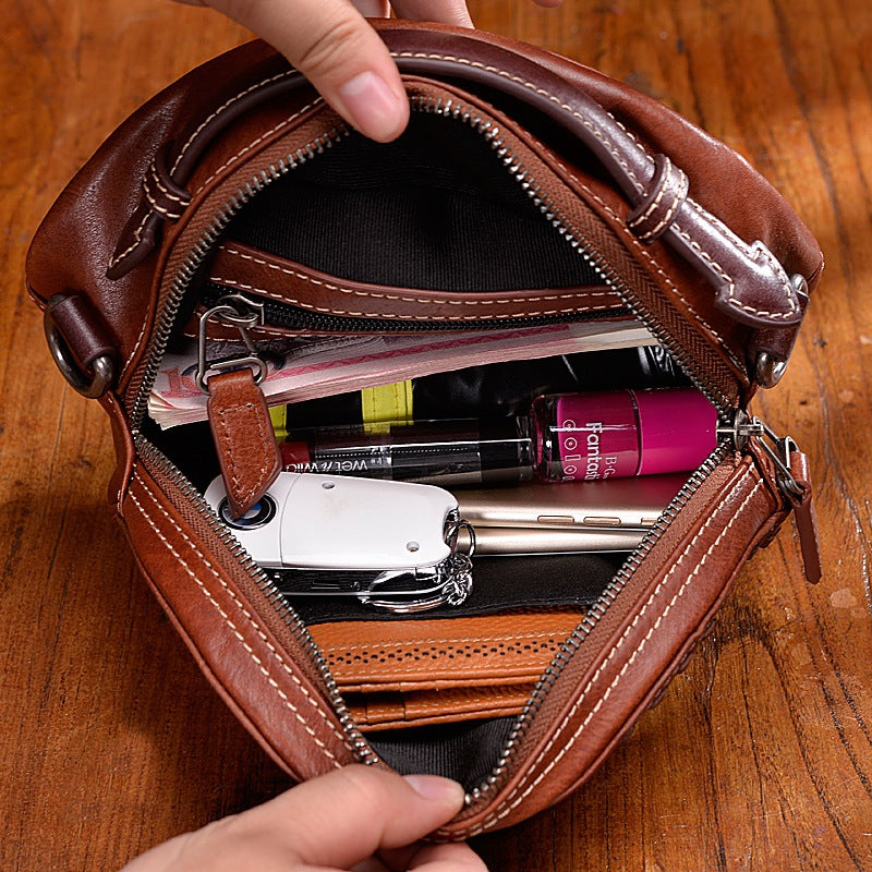 Genuine Leather Vintage Women's Shoulder Handbag