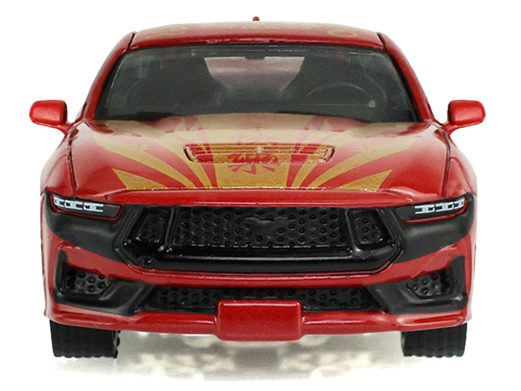 2024 Ford Mustang Dark Horse "Chinese Zodiac 2026 Year of the Horse" Red with Gold Graphics "Hobby Exclusive" Series 1/64 Diecast Model Car by Greenlight-3