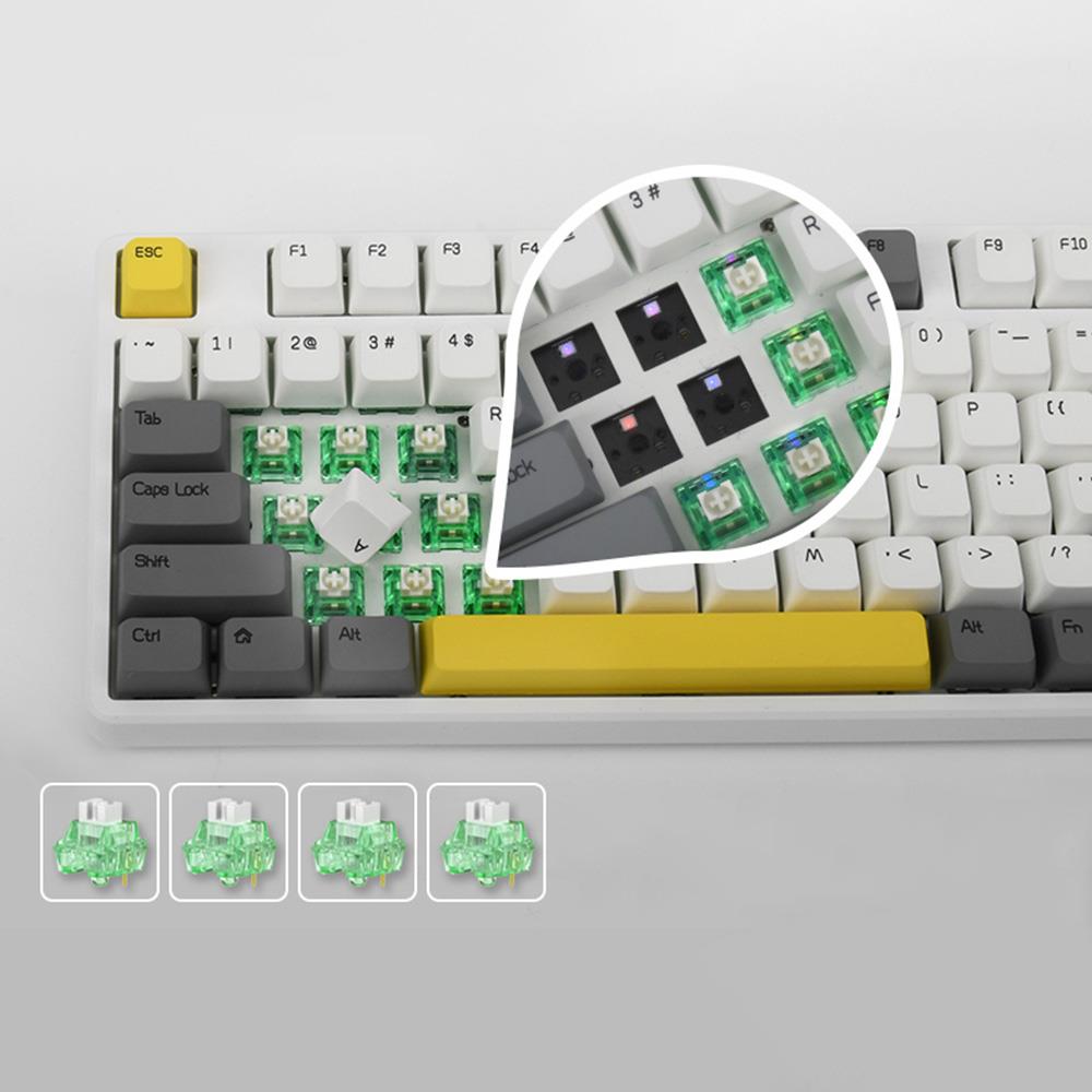 Three-Mode Hot-Swappable 87-Key Mechanical Keyboard