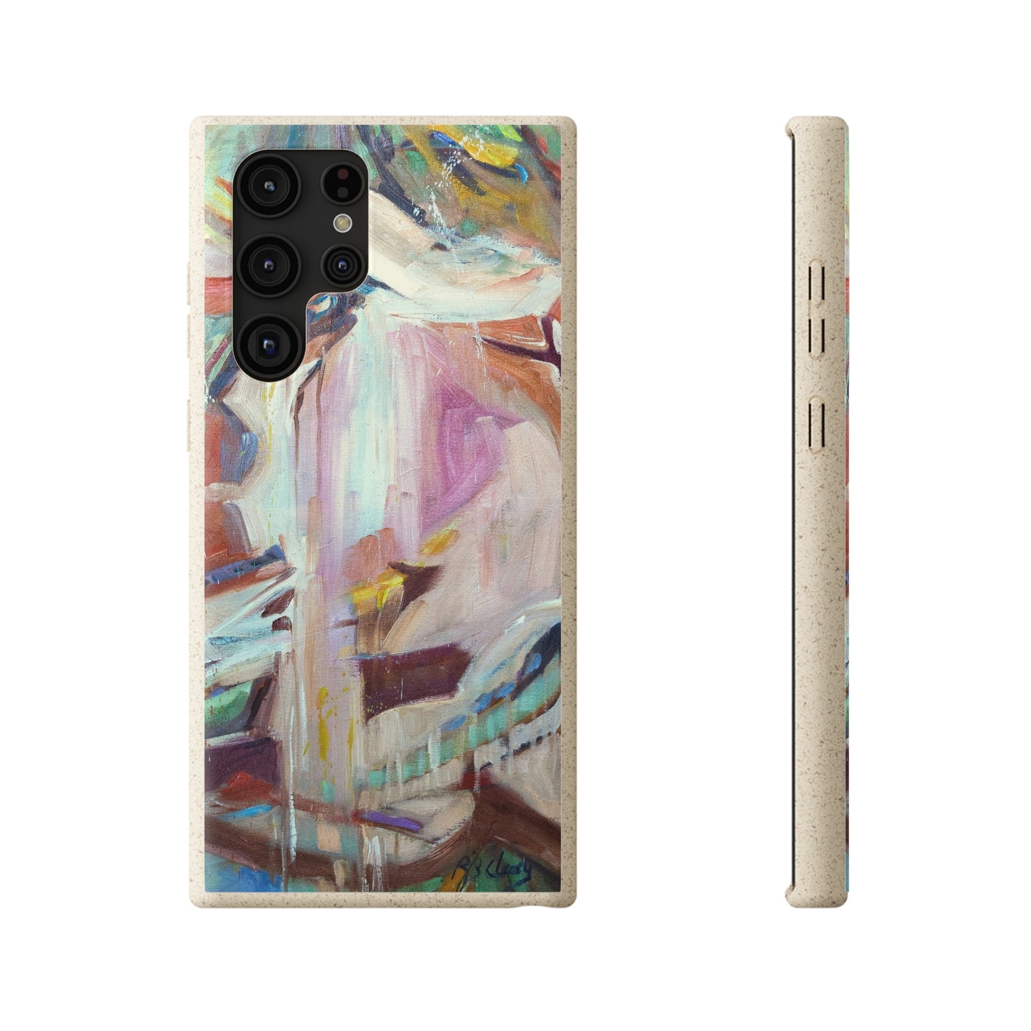 Biodegradable Phone Case with 'All Seasons' Abstract Original Artwork by Barbara Cleary-41
